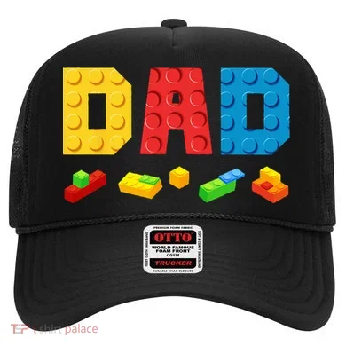 Dad Master Builder Building Bricks Blocks Family Hat