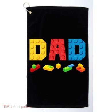 Dad Master Builder Building Bricks Blocks Family Golf Towel