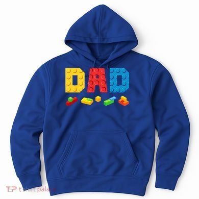 Dad Master Builder Building Bricks Blocks Family Hoodie