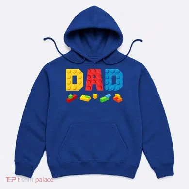 Dad Master Builder Building Bricks Blocks Family Hoodie