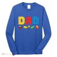 Dad Master Builder Building Bricks Blocks Family Long Sleeve Shirt thumb 0
