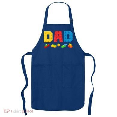 Dad Master Builder Building Bricks Blocks Family Apron