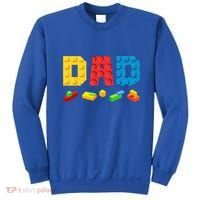Dad Master Builder Building Bricks Blocks Family Sweatshirt thumb 0