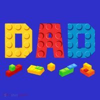 Dad Master Builder Building Bricks Blocks Family Coaster thumb 2