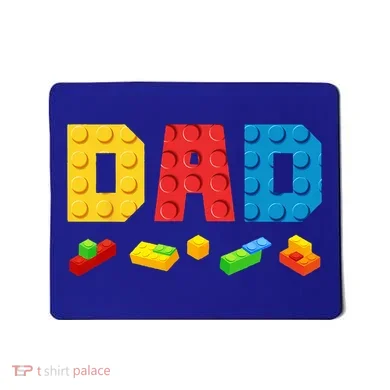Dad Master Builder Building Bricks Blocks Family Mousepad