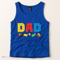 Dad Master Builder Building Bricks Blocks Family Tank Top thumb 2
