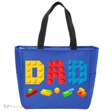 Dad Master Builder Building Bricks Blocks Family Tote Bag