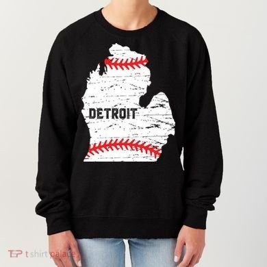 Detroit Michigan Baseball Women's Sweatshirt