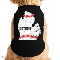 Detroit Michigan Baseball Doggie Tank thumb 0