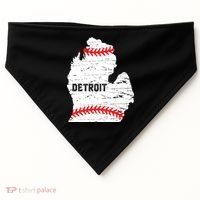 Detroit Michigan Baseball USA-Made Doggie Bandana thumb 0