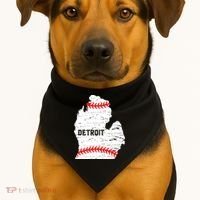 Detroit Michigan Baseball USA-Made Doggie Bandana thumb 1