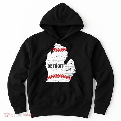 Detroit Michigan Baseball Hoodie