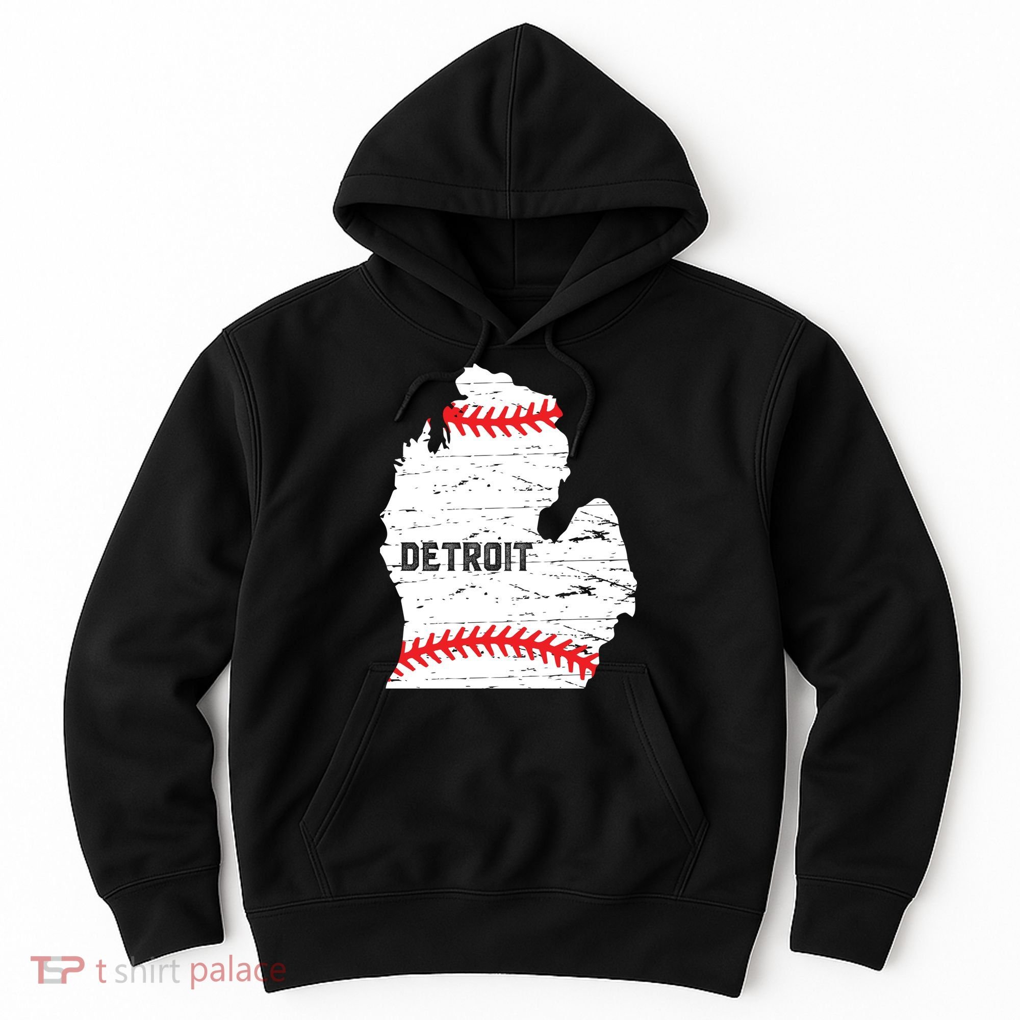 Detroit Michigan Baseball Hoodie