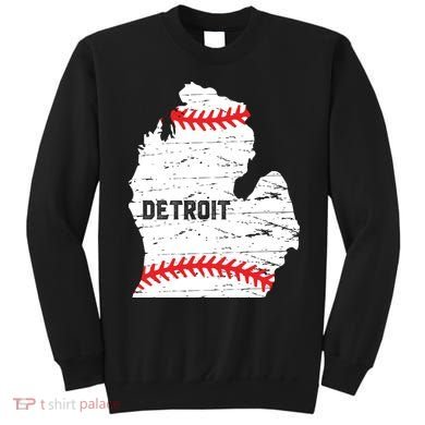 Detroit Michigan Baseball Sweatshirt