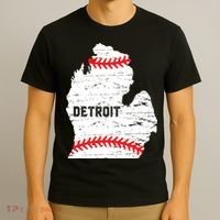 Detroit Michigan Baseball T-Shirt thumb 3