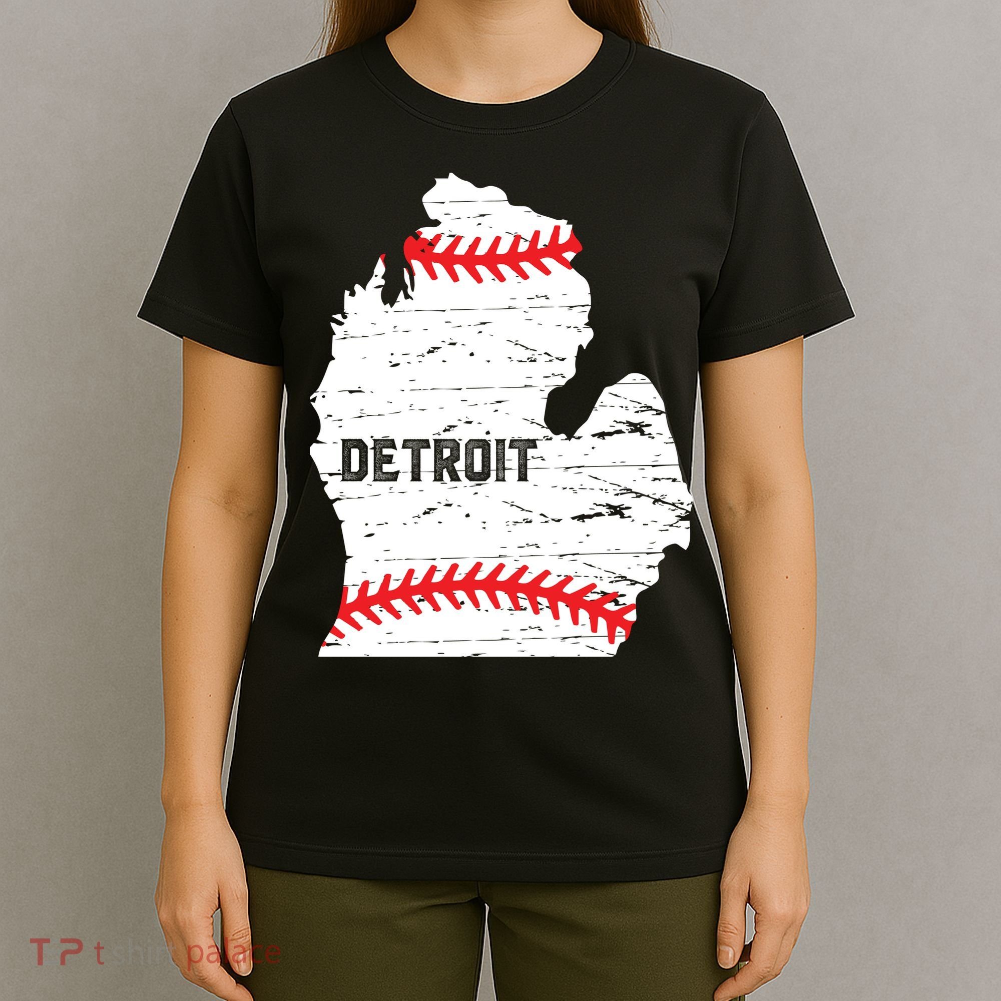 Detroit Michigan Baseball T-Shirt