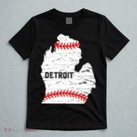 Detroit Michigan Baseball T-Shirt thumb 5
