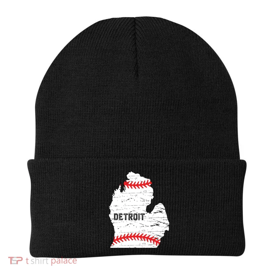 Detroit Michigan Baseball Beanie