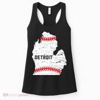 Detroit Michigan Baseball Women's Tank Top thumb 0