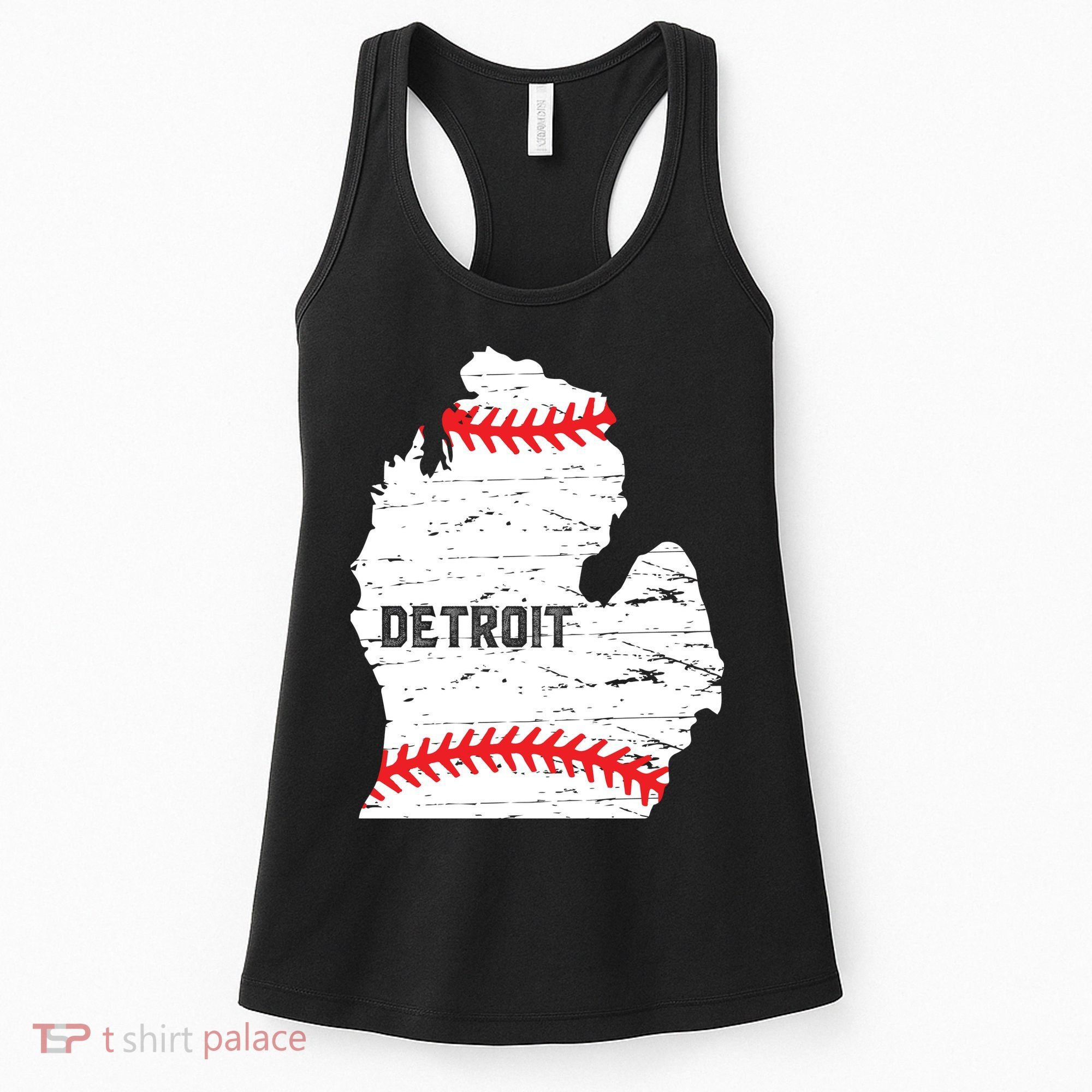 Detroit Michigan Baseball Women's Tank Top