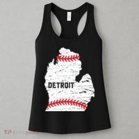 Detroit Michigan Baseball Women's Tank Top thumb 3