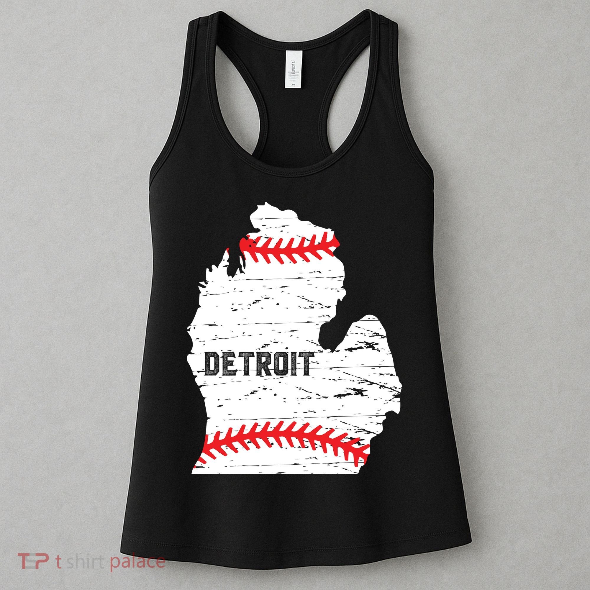 Detroit Michigan Baseball Women's Tank Top