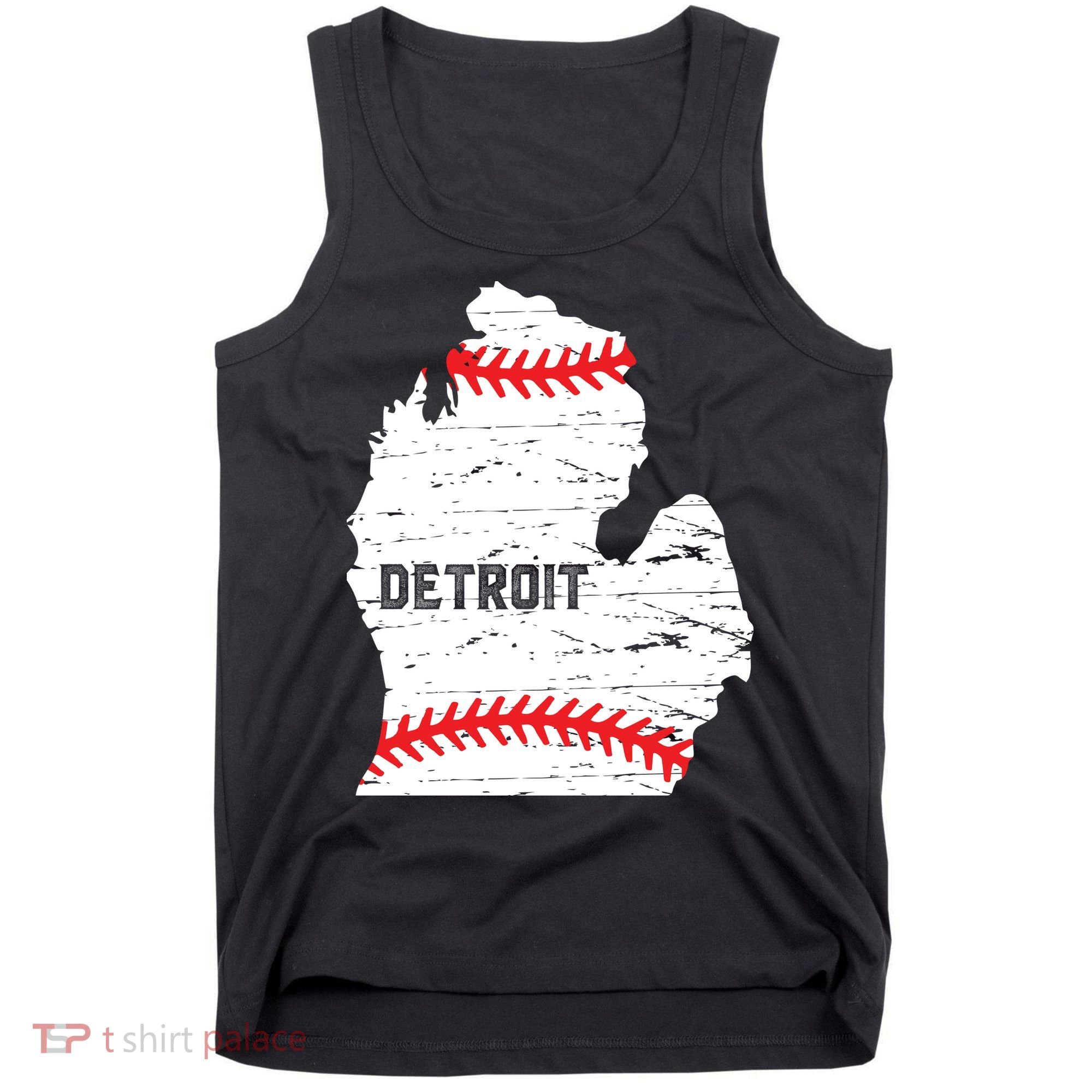 Detroit Michigan Baseball Tank Top