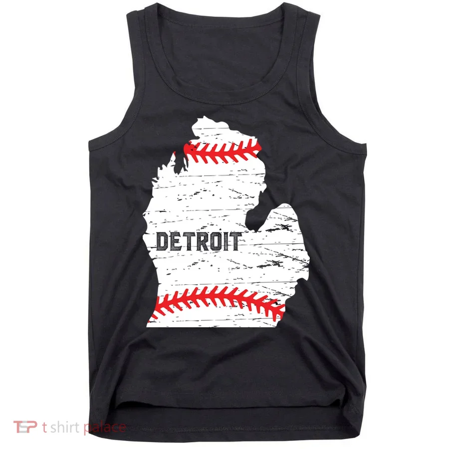 Detroit Michigan Baseball Tank Top