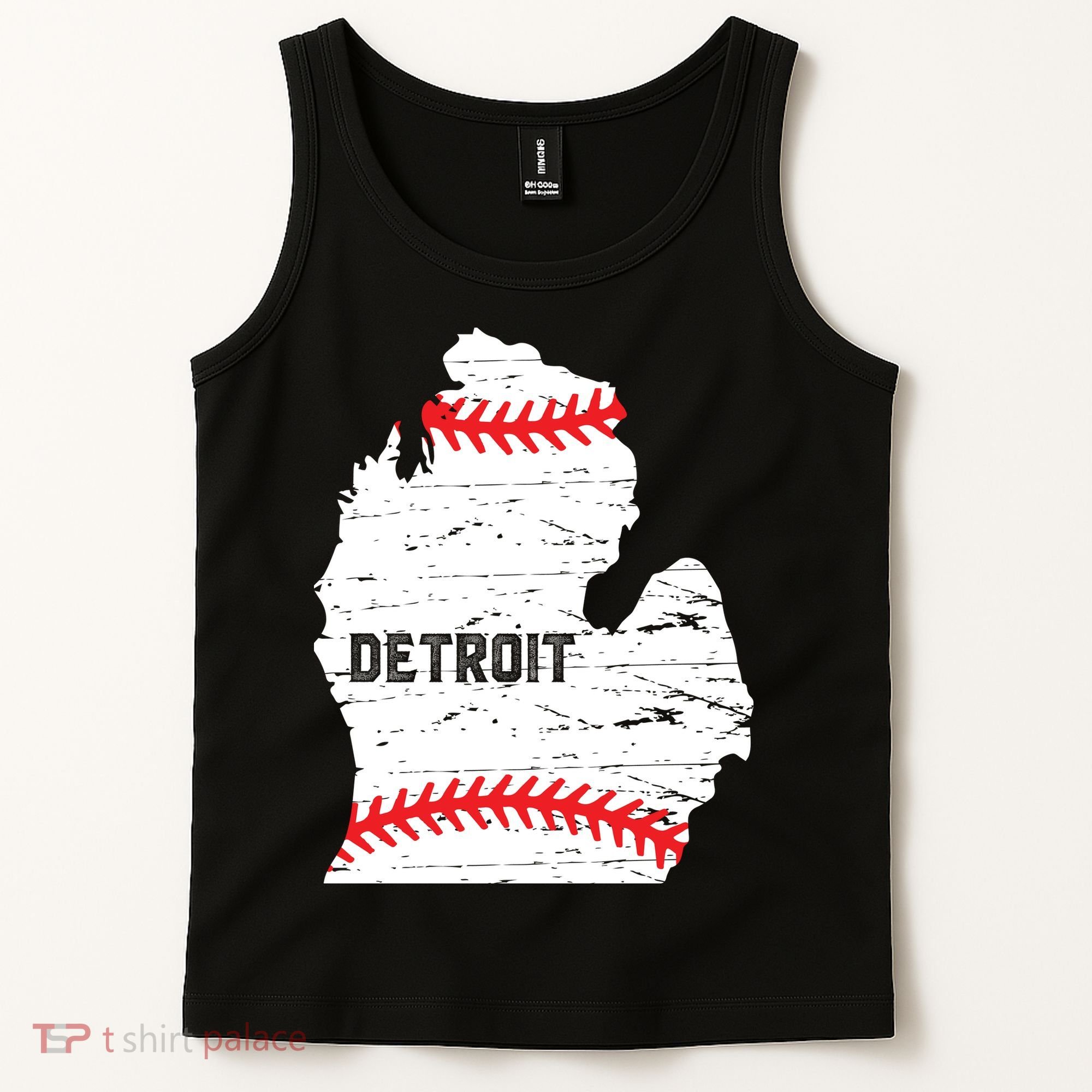 Detroit Michigan Baseball Tank Top