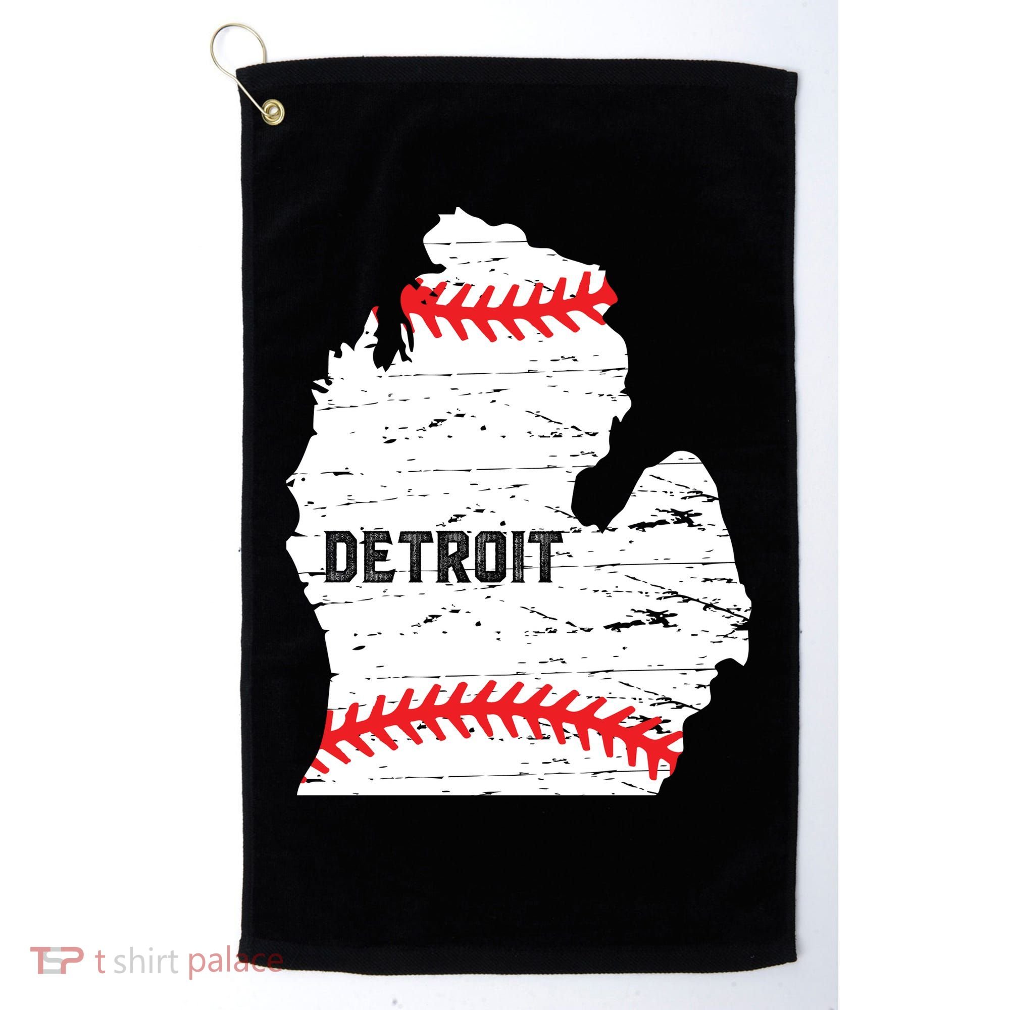 Detroit Michigan Baseball Golf Towel