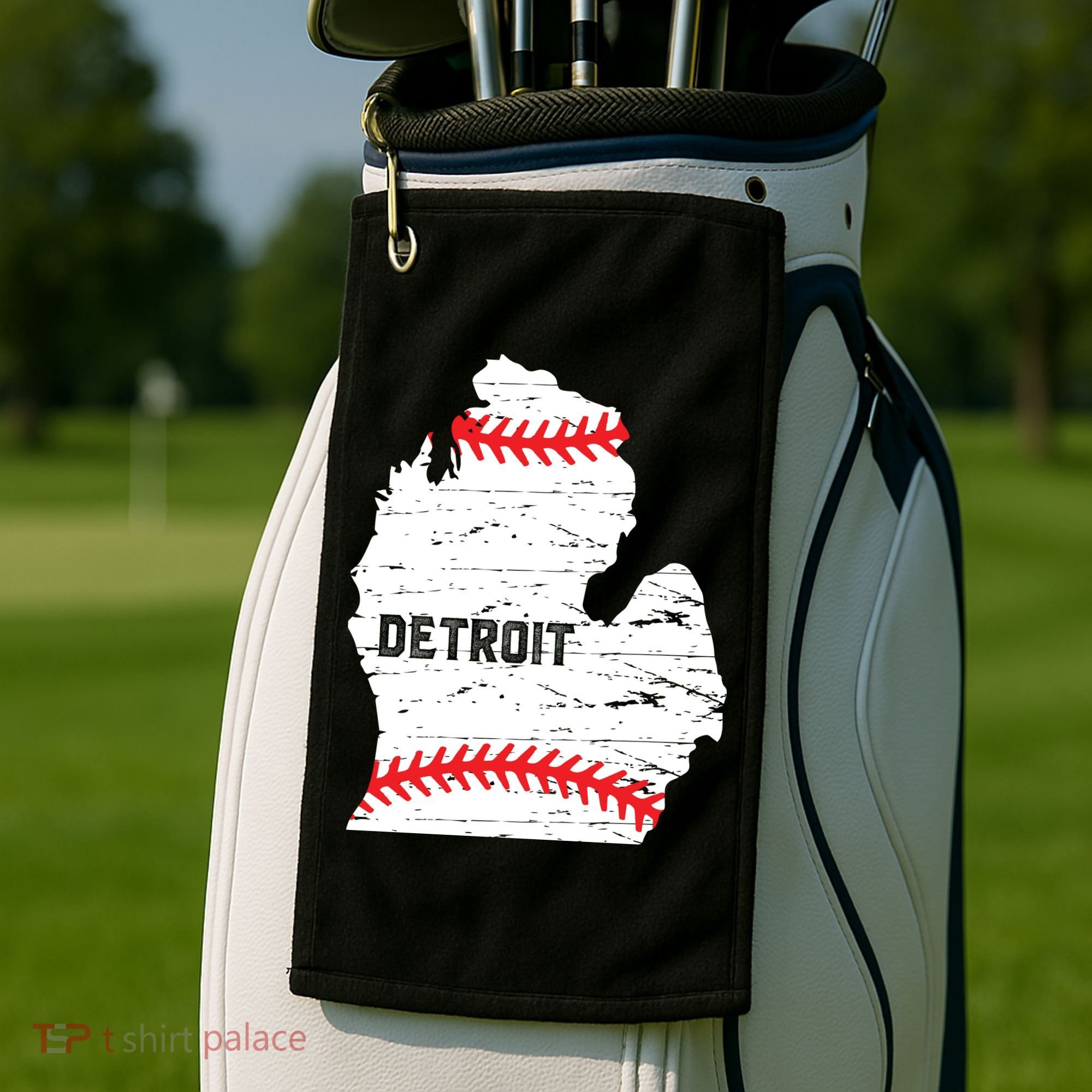 Detroit Michigan Baseball Golf Towel