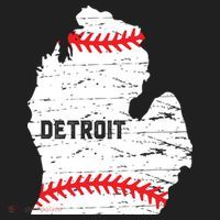 Detroit Michigan Baseball Golf Towel thumb 3