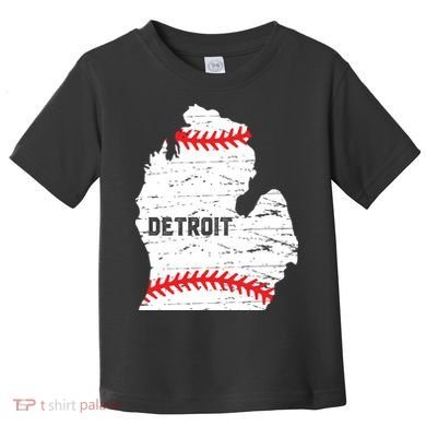 Detroit Michigan Baseball Toddler T-Shirt