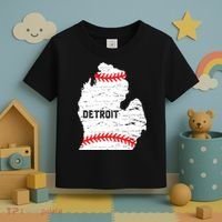 Detroit Michigan Baseball Toddler T-Shirt thumb 3