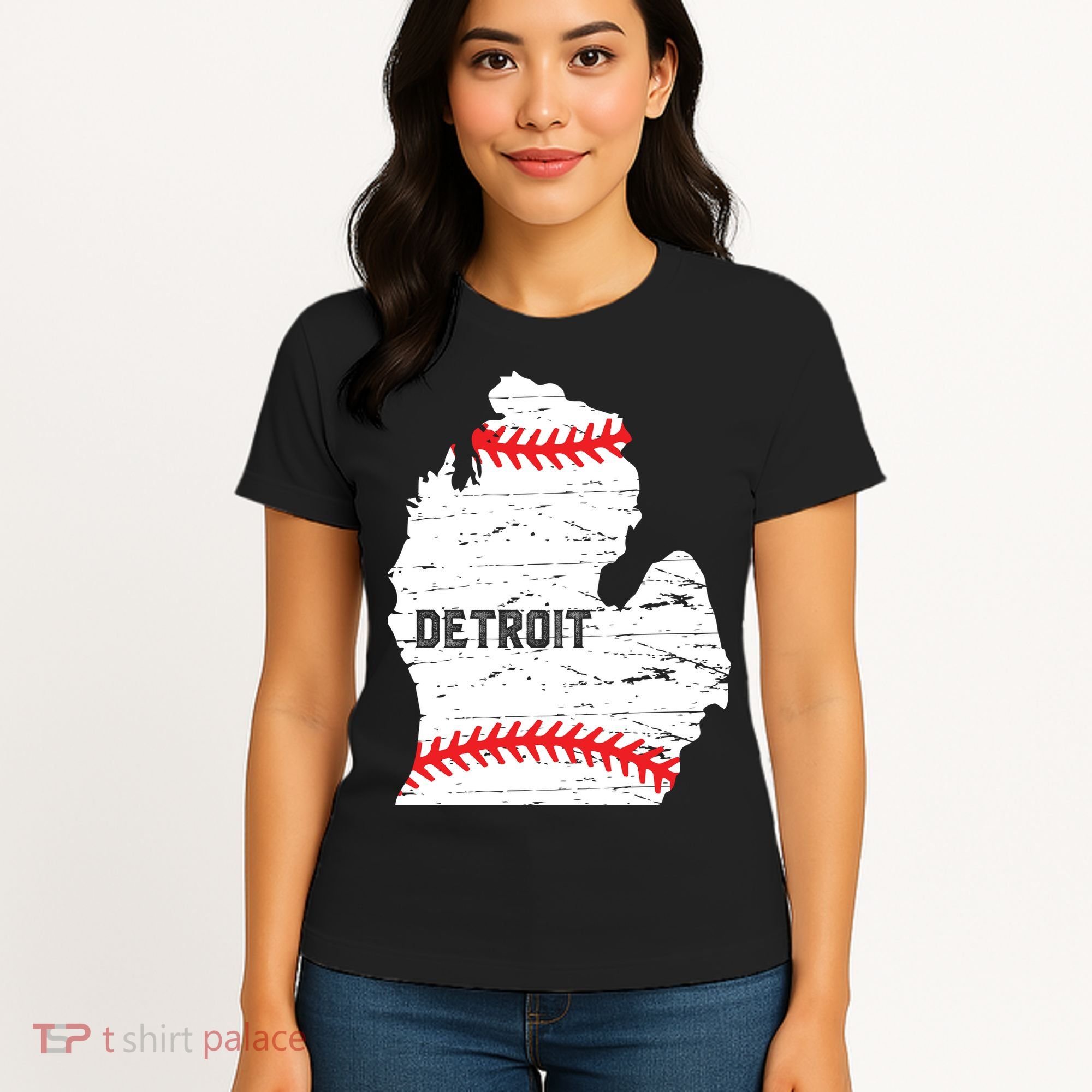 Detroit Michigan Baseball Women's T-Shirt
