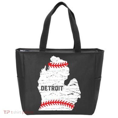 Detroit Michigan Baseball Tote Bag