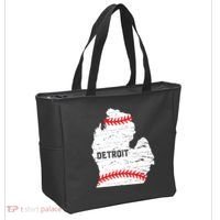 Detroit Michigan Baseball Tote Bag thumb 2