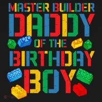 Daddy Master Builder Building Bricks Blocks Family Parents Gift Pajama Set thumb 2
