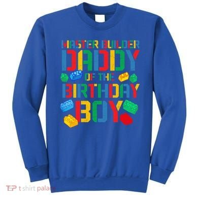 Daddy Master Builder Building Bricks Blocks Family Parents Gift Sweatshirt