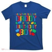 Daddy Master Builder Building Bricks Blocks Family Parents Gift T-Shirt thumb 0