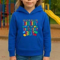 Daddy Master Builder Building Bricks Blocks Family Parents Gift Kids Hoodie thumb 3