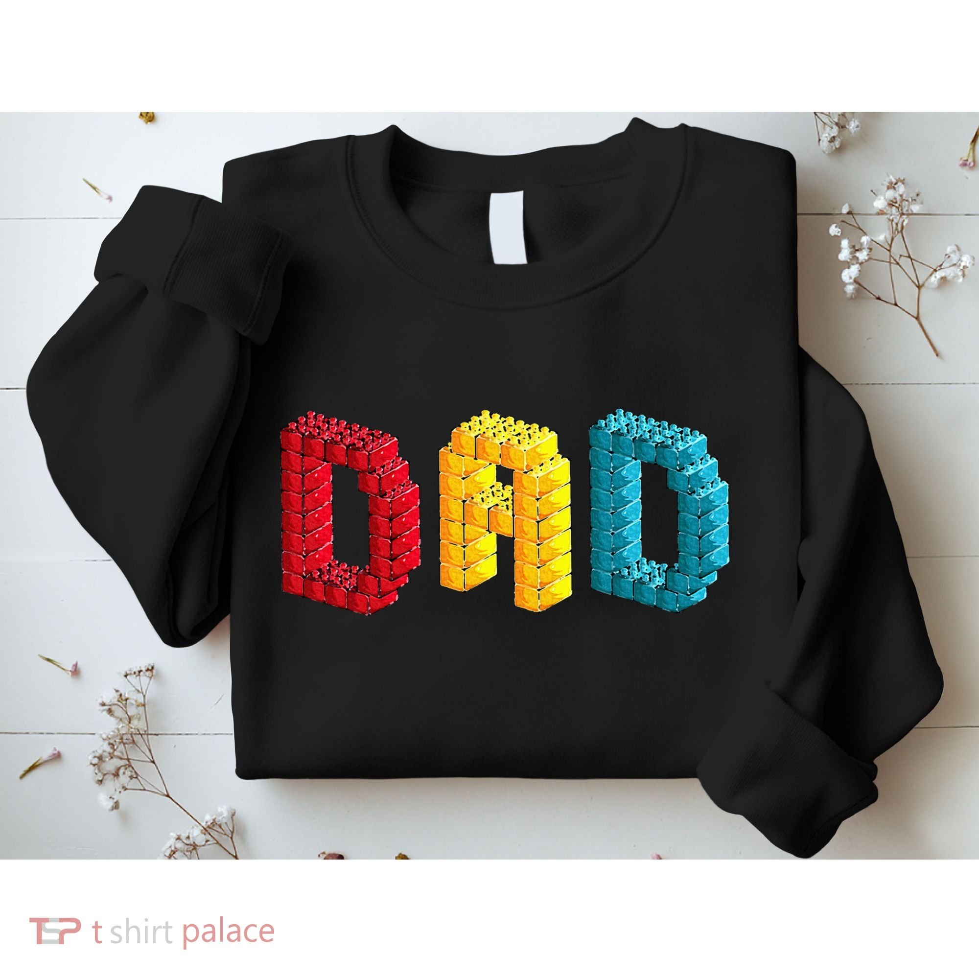 Dad Master Builder Building Bricks Blocks Family Set Parents Sweatshirt
