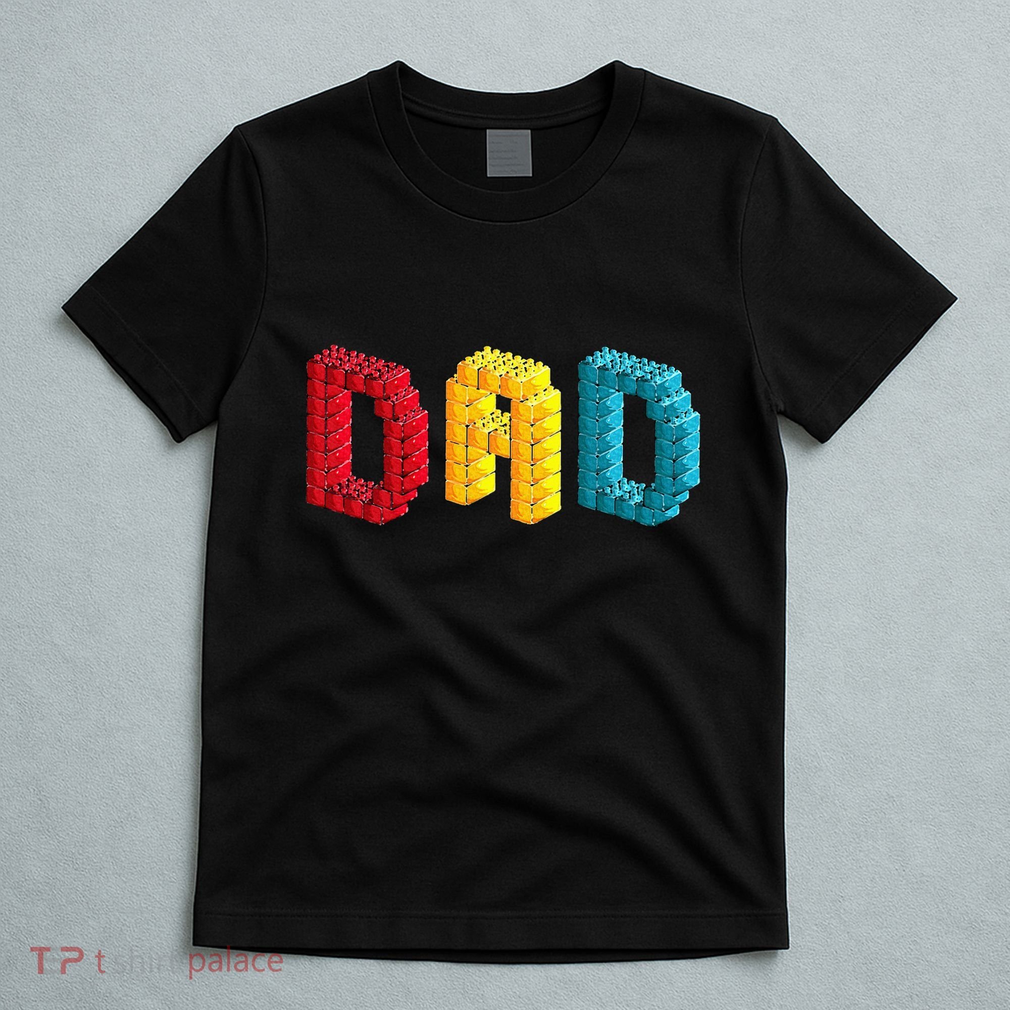 Dad Master Builder Building Bricks Blocks Family Set Parents T-Shirt