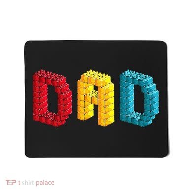 Dad Master Builder Building Bricks Blocks Family Set Parents Mousepad