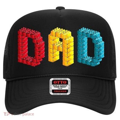 Dad Master Builder Building Bricks Blocks Family Set Parents Hat