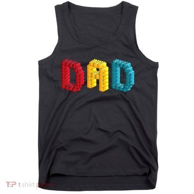 Dad Master Builder Building Bricks Blocks Family Set Parents Tank Top