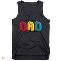 Dad Master Builder Building Bricks Blocks Family Set Parents Tank Top thumb 0