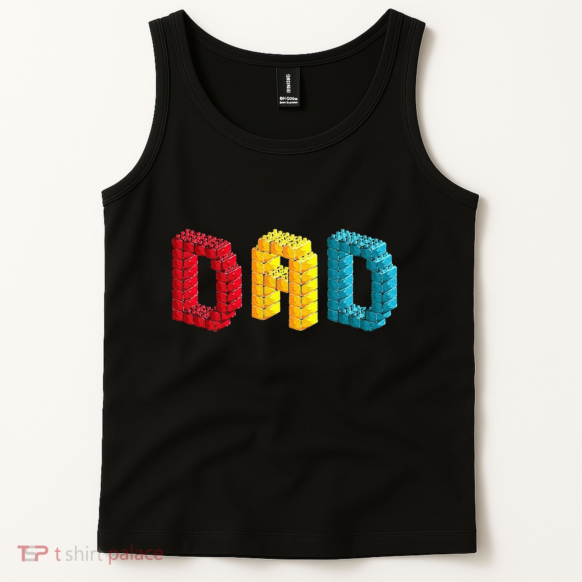 Dad Master Builder Building Bricks Blocks Family Set Parents Tank Top