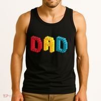 Dad Master Builder Building Bricks Blocks Family Set Parents Tank Top thumb 3