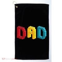 Dad Master Builder Building Bricks Blocks Family Set Parents Golf Towel thumb 0
